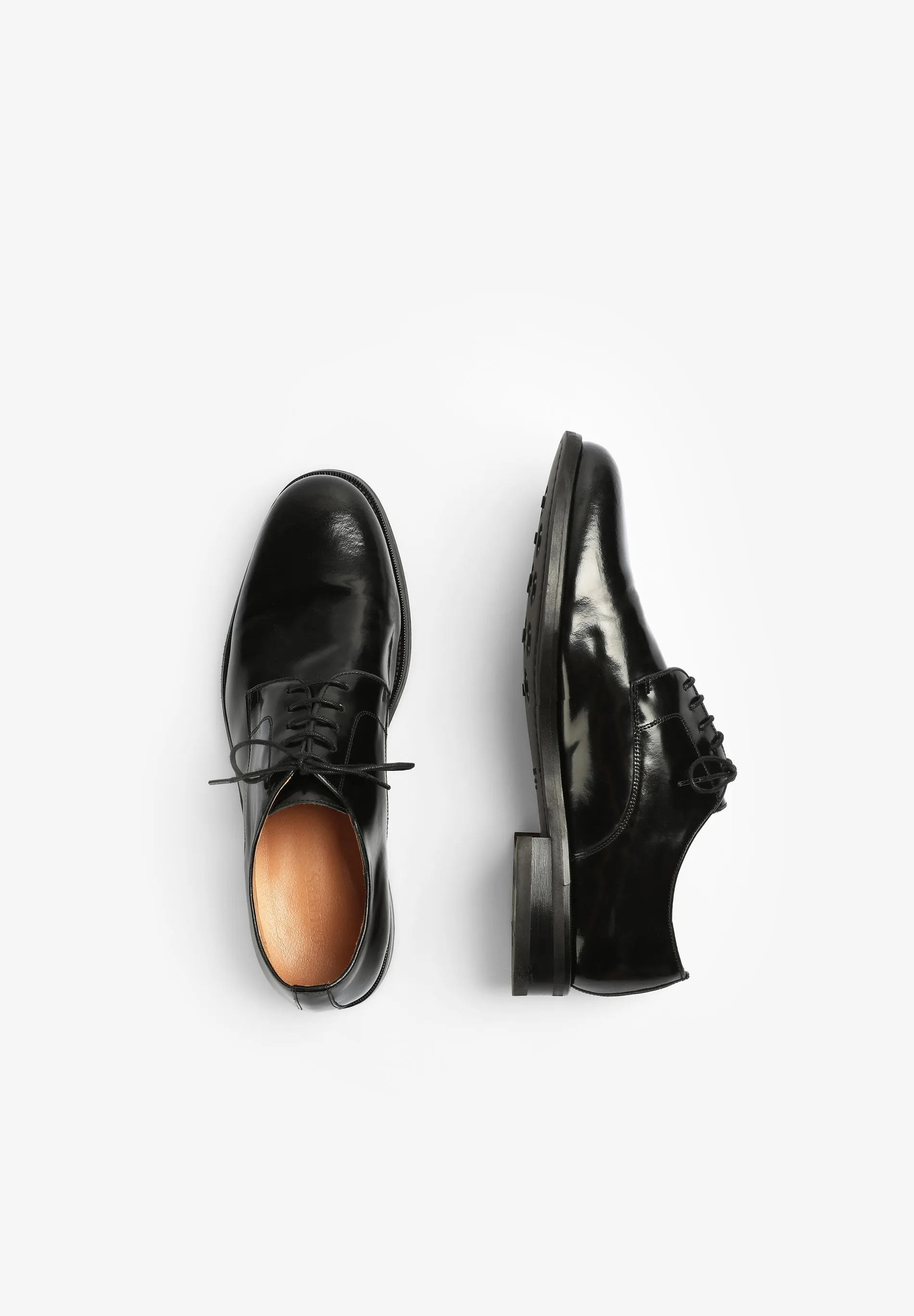 SAPATOS DERBY EM PELE