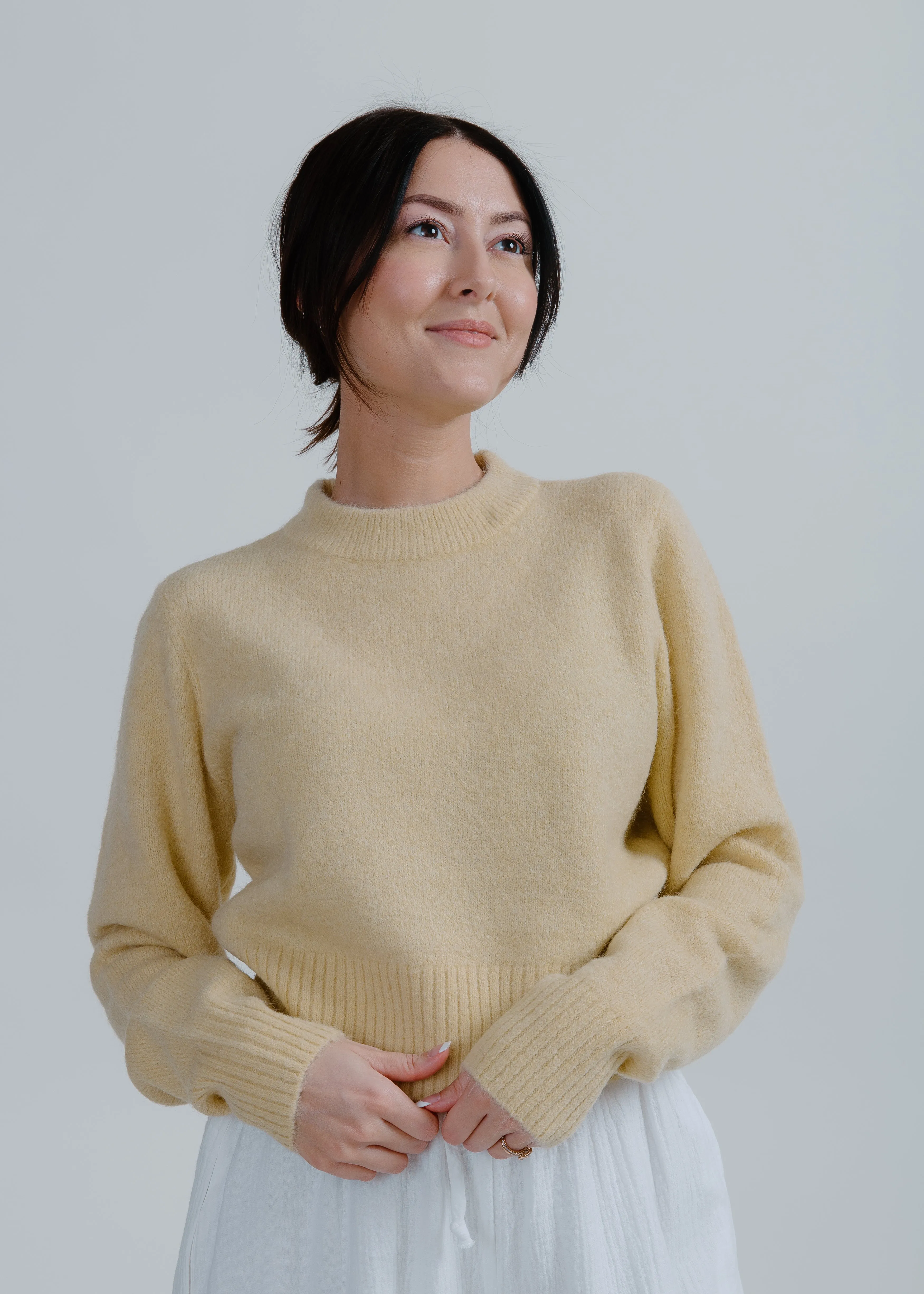 Sara Sweater - Soft Yellow