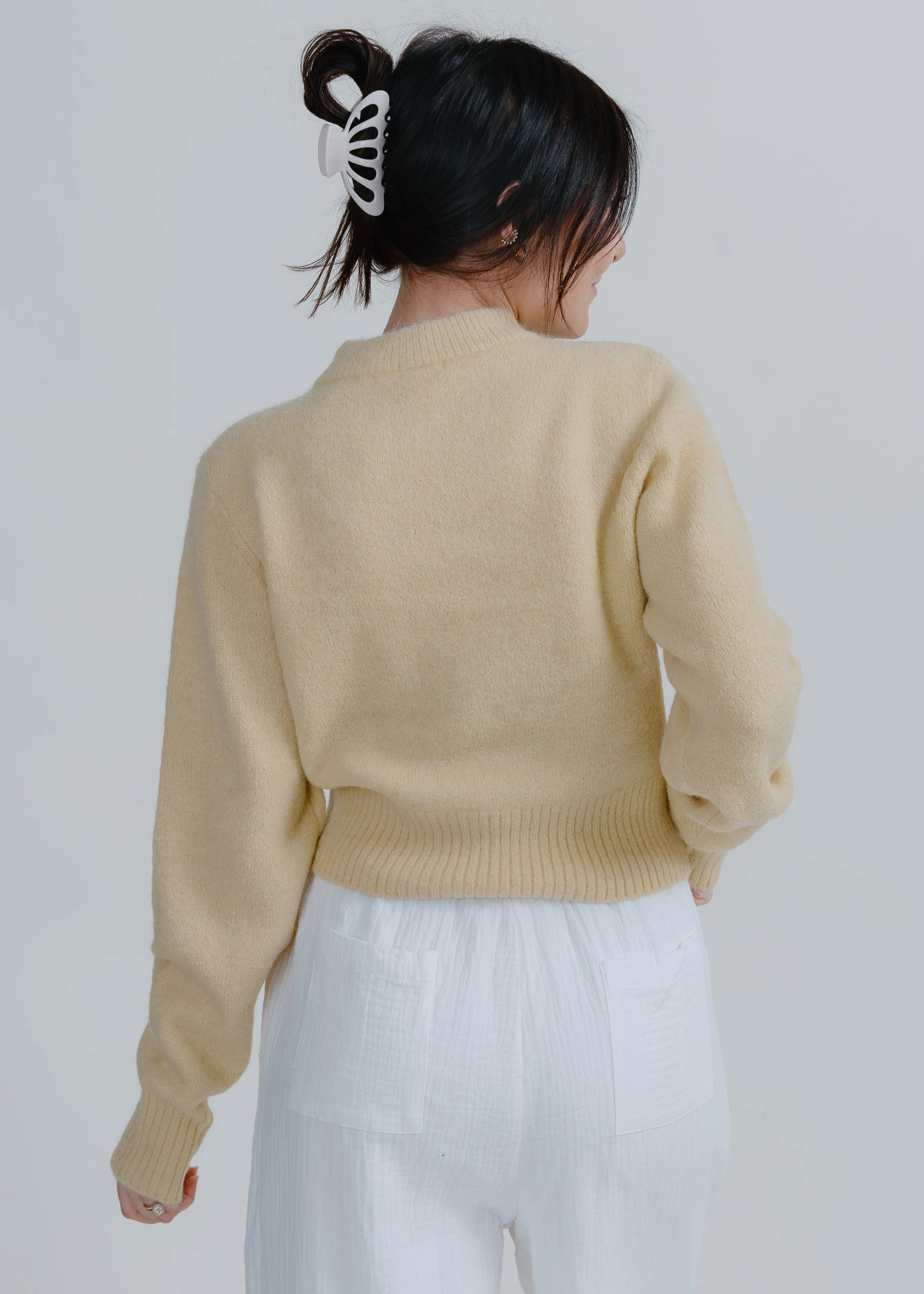 Sara Sweater - Soft Yellow