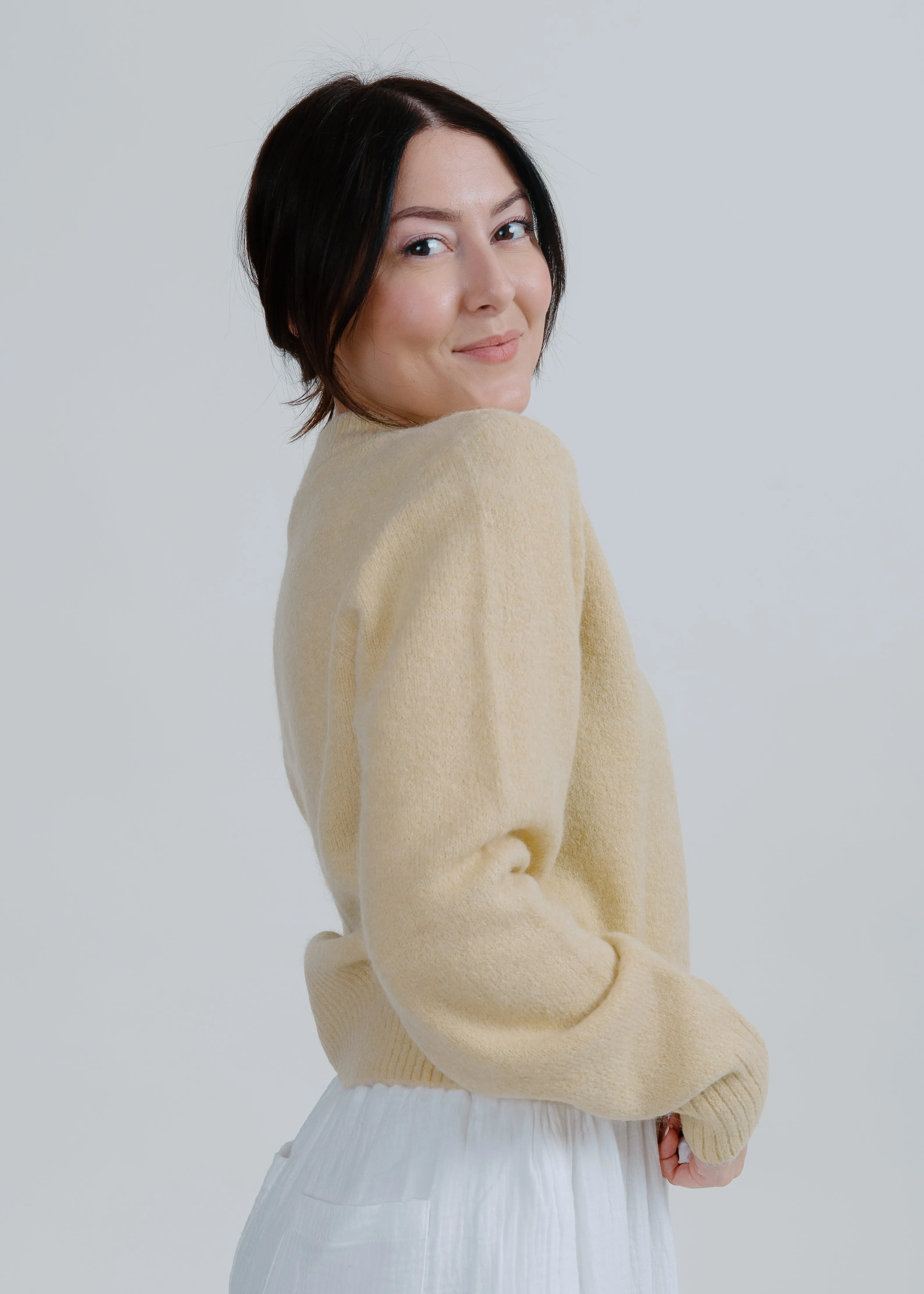 Sara Sweater - Soft Yellow