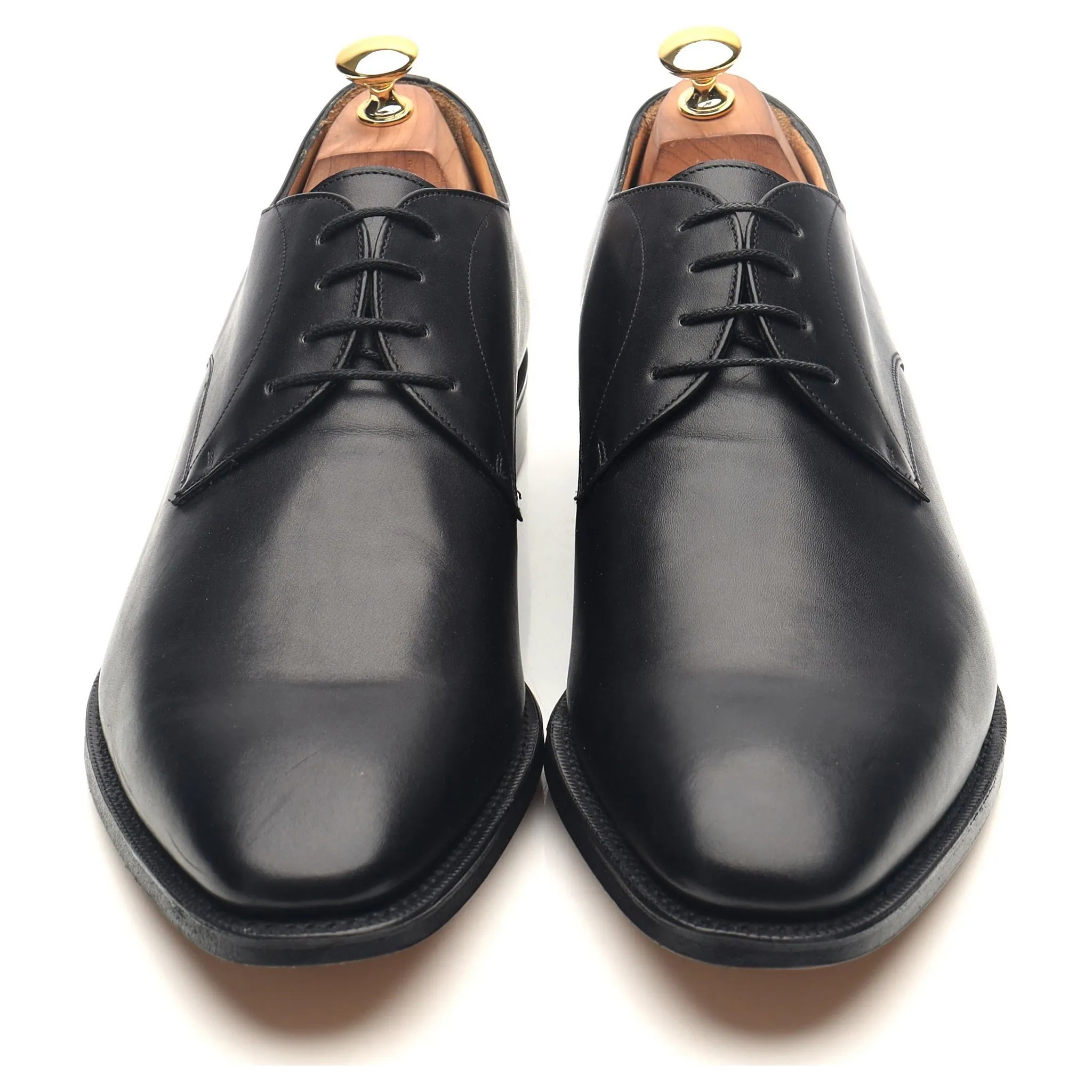 'Sawley' Black Leather Derby UK 10.5 G