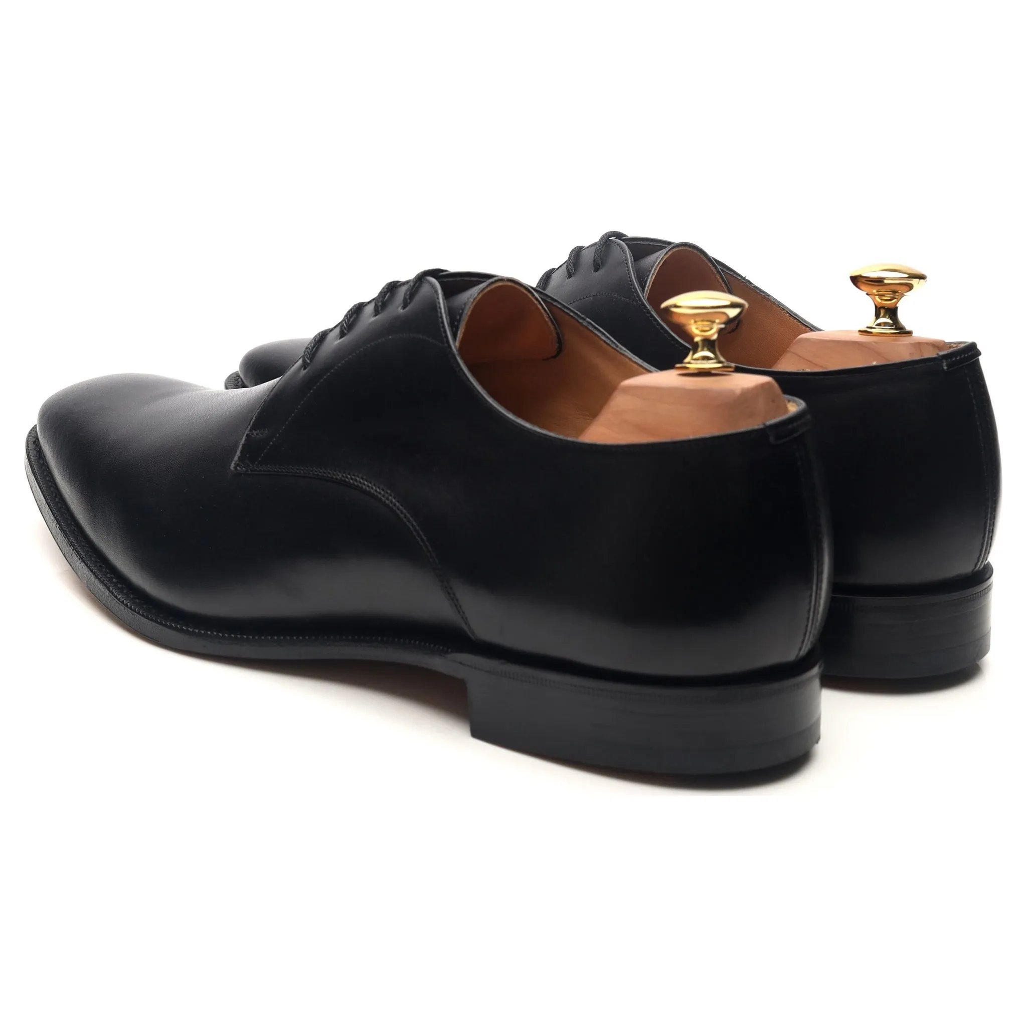 'Sawley' Black Leather Derby UK 10.5 G