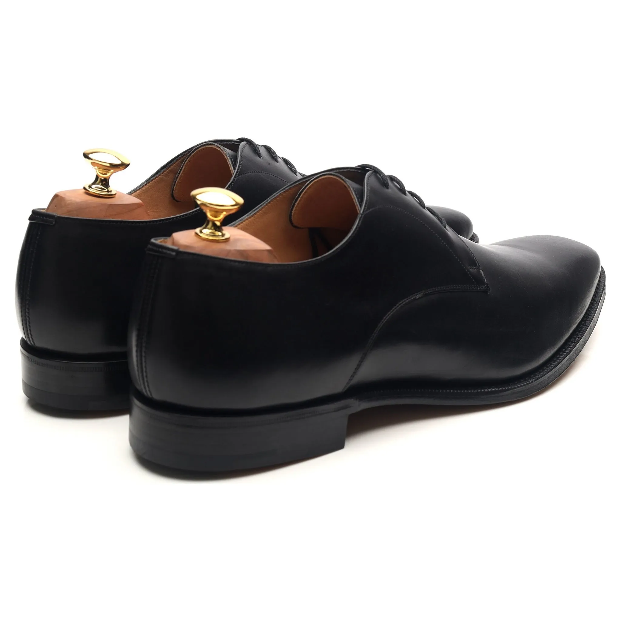 'Sawley' Black Leather Derby UK 10.5 G