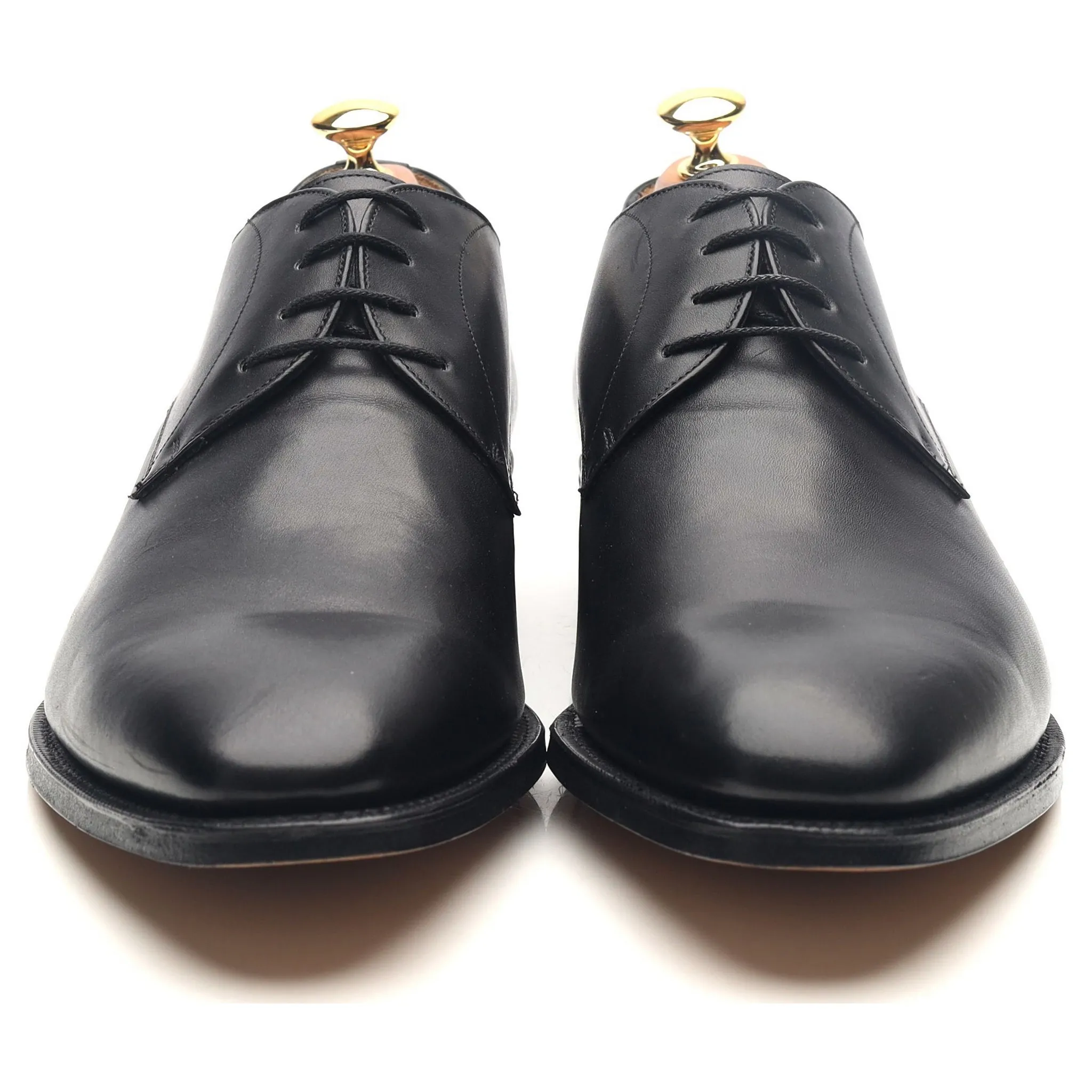 'Sawley' Black Leather Derby UK 10.5 G