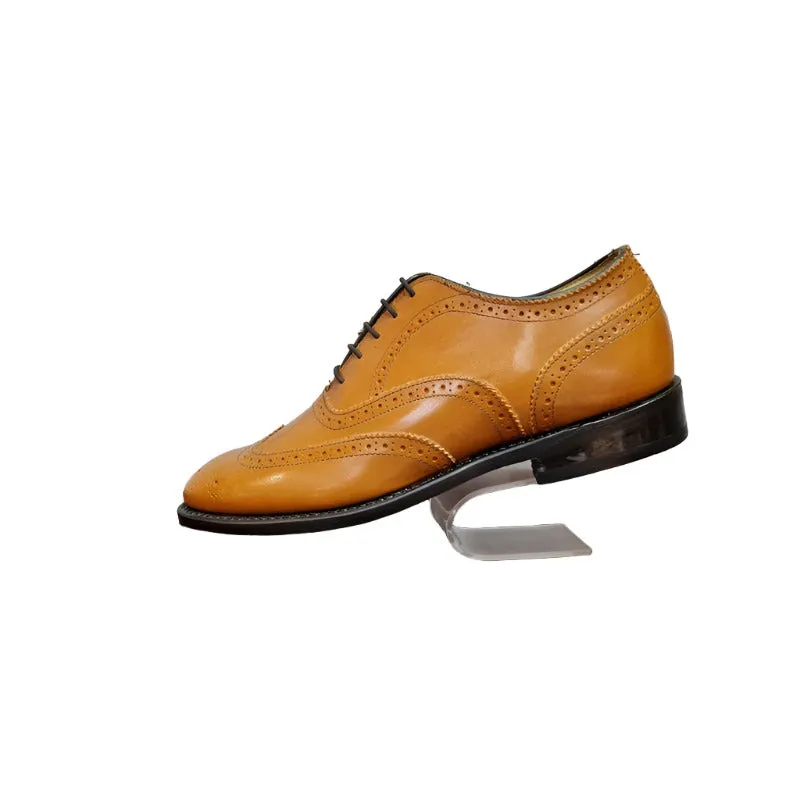 Saxone Tan Lace-Up Formal Shoe