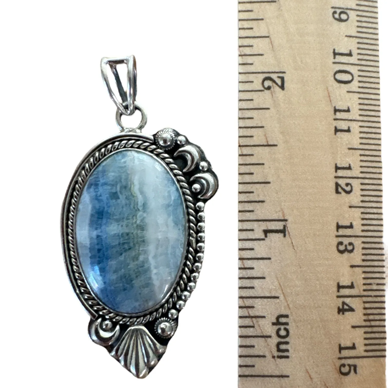 Scheelite Solid 925 Sterling Silver Pendant