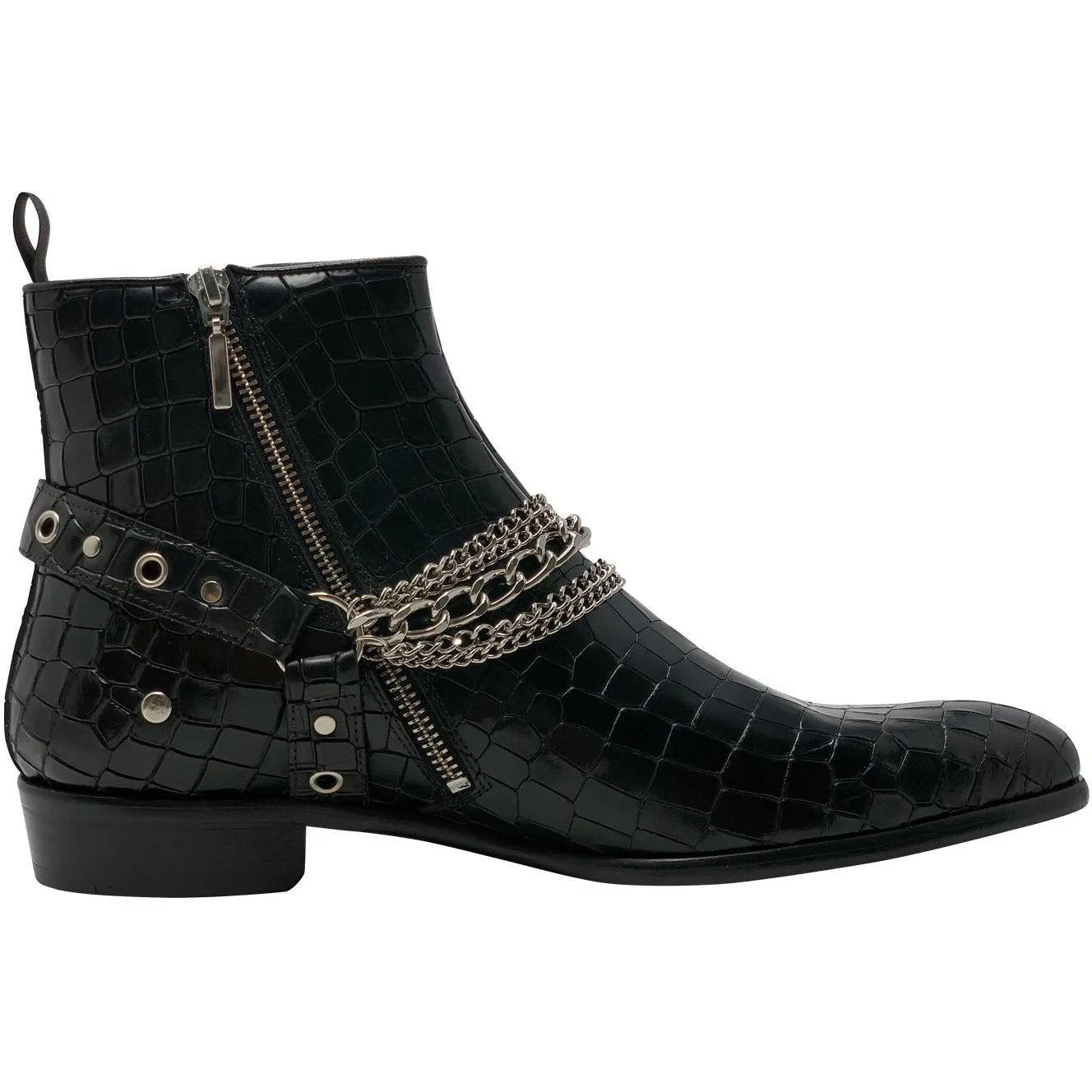 Second Sale: The Maldonado Boot in Embossed Croc Leather