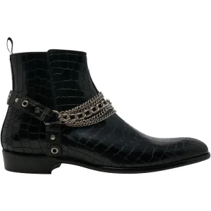 Second Sale: The Maldonado Boot in Embossed Croc Leather