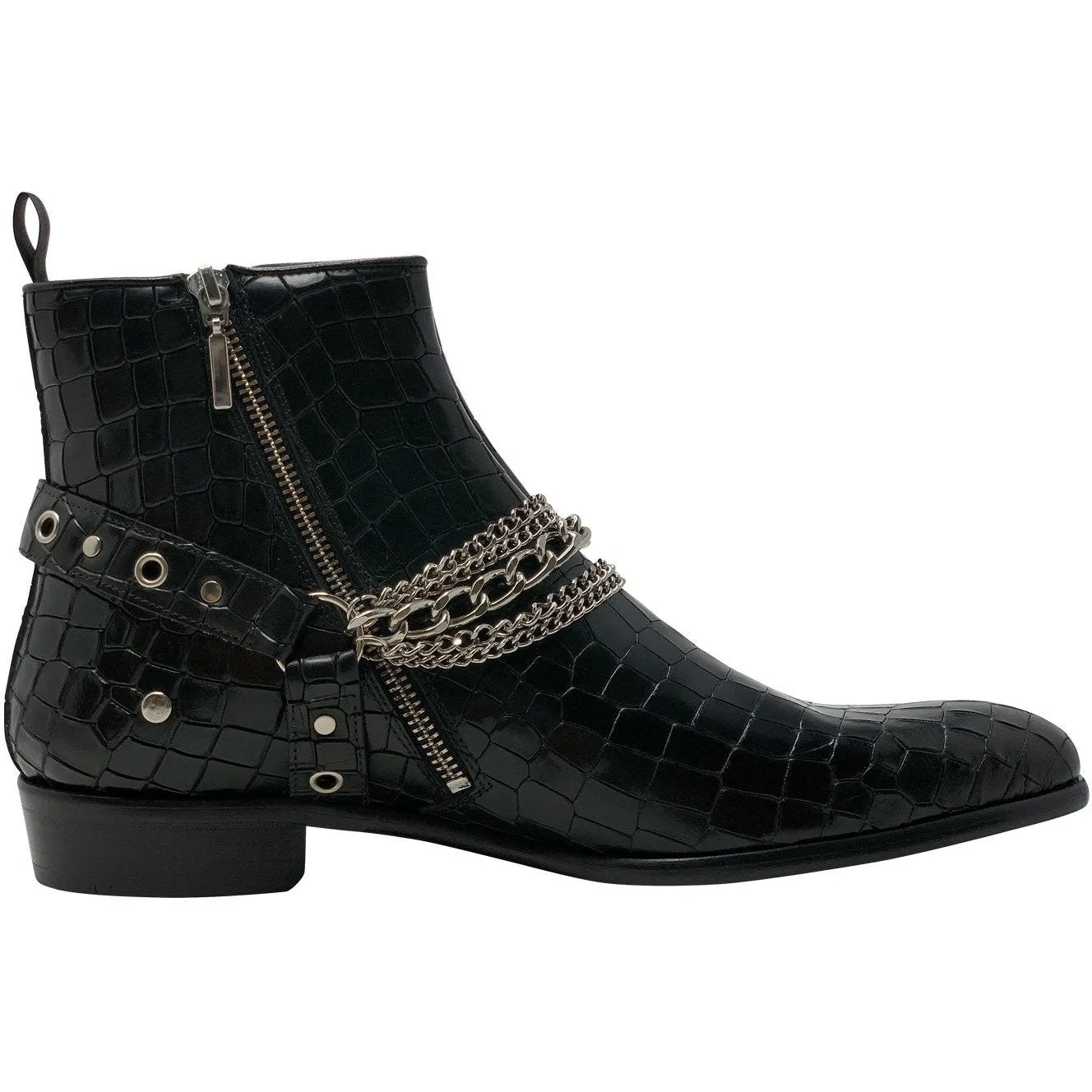 Second Sale: The Maldonado Boot in Embossed Croc Leather