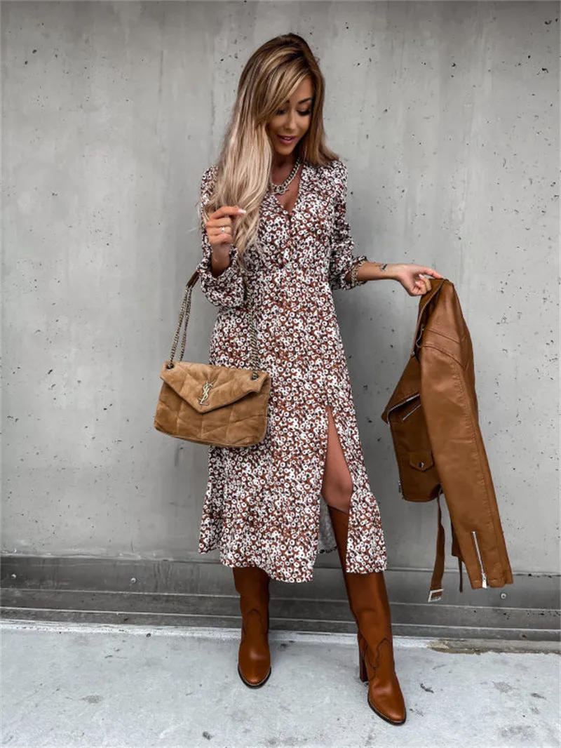 Serenity Ruffle Maxi Dress