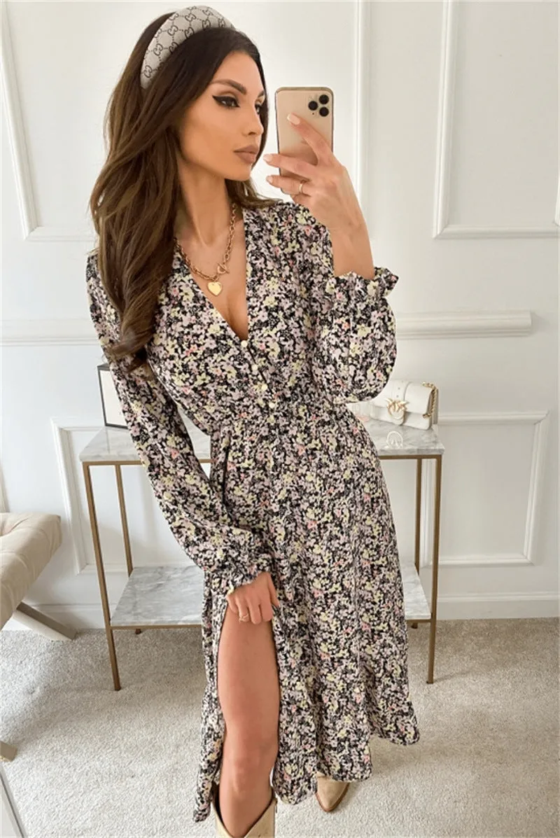 Serenity Ruffle Maxi Dress
