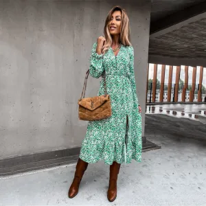 Serenity Ruffle Maxi Dress