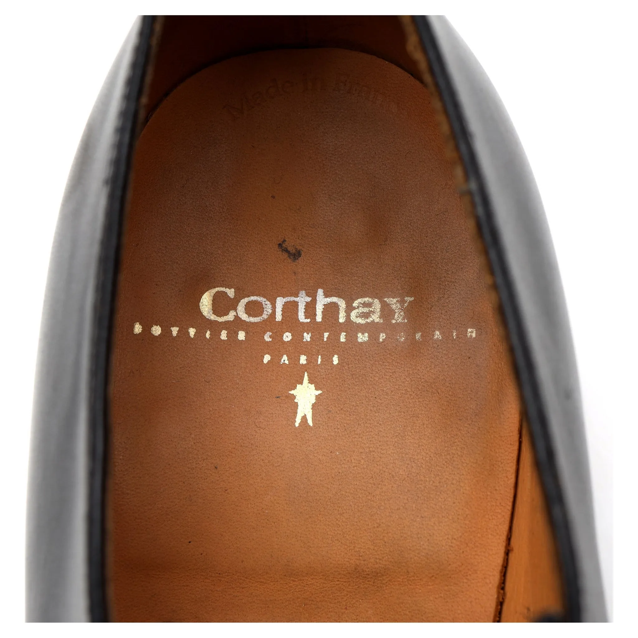 'Sergio' Black Leather Derby UK 8.5
