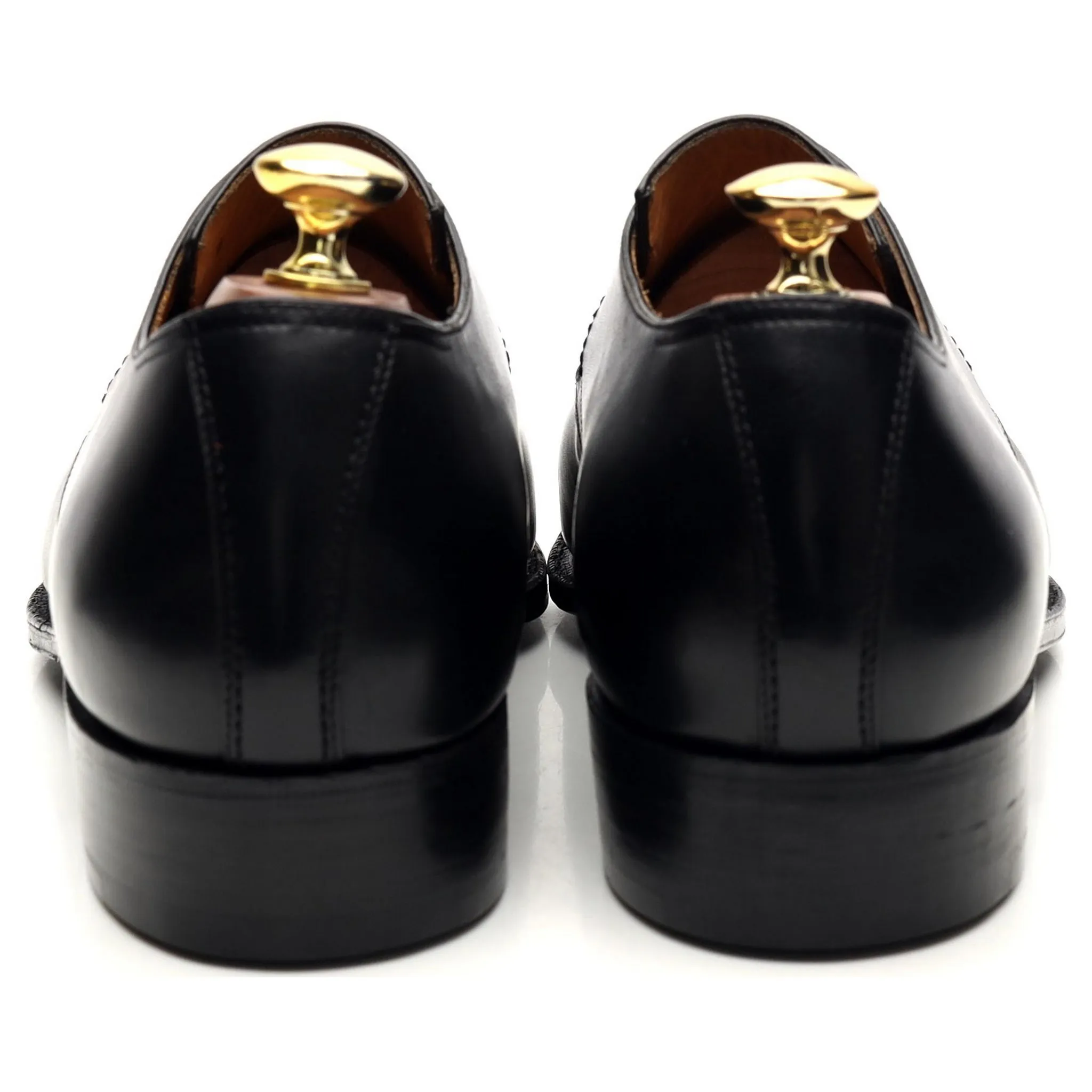 'Sergio' Black Leather Derby UK 8.5