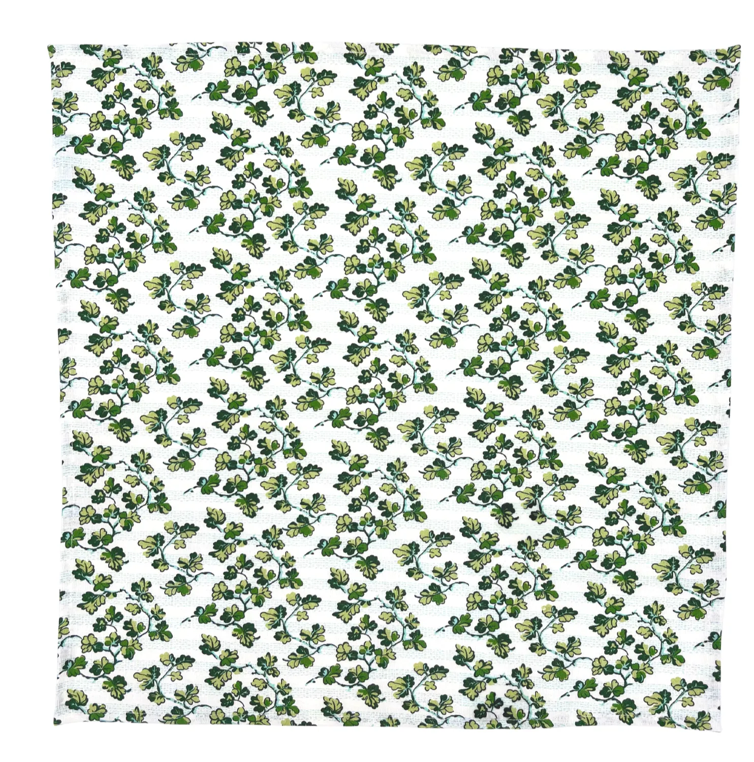 Set of Four Linen Napkins - Oak Leaves Green
