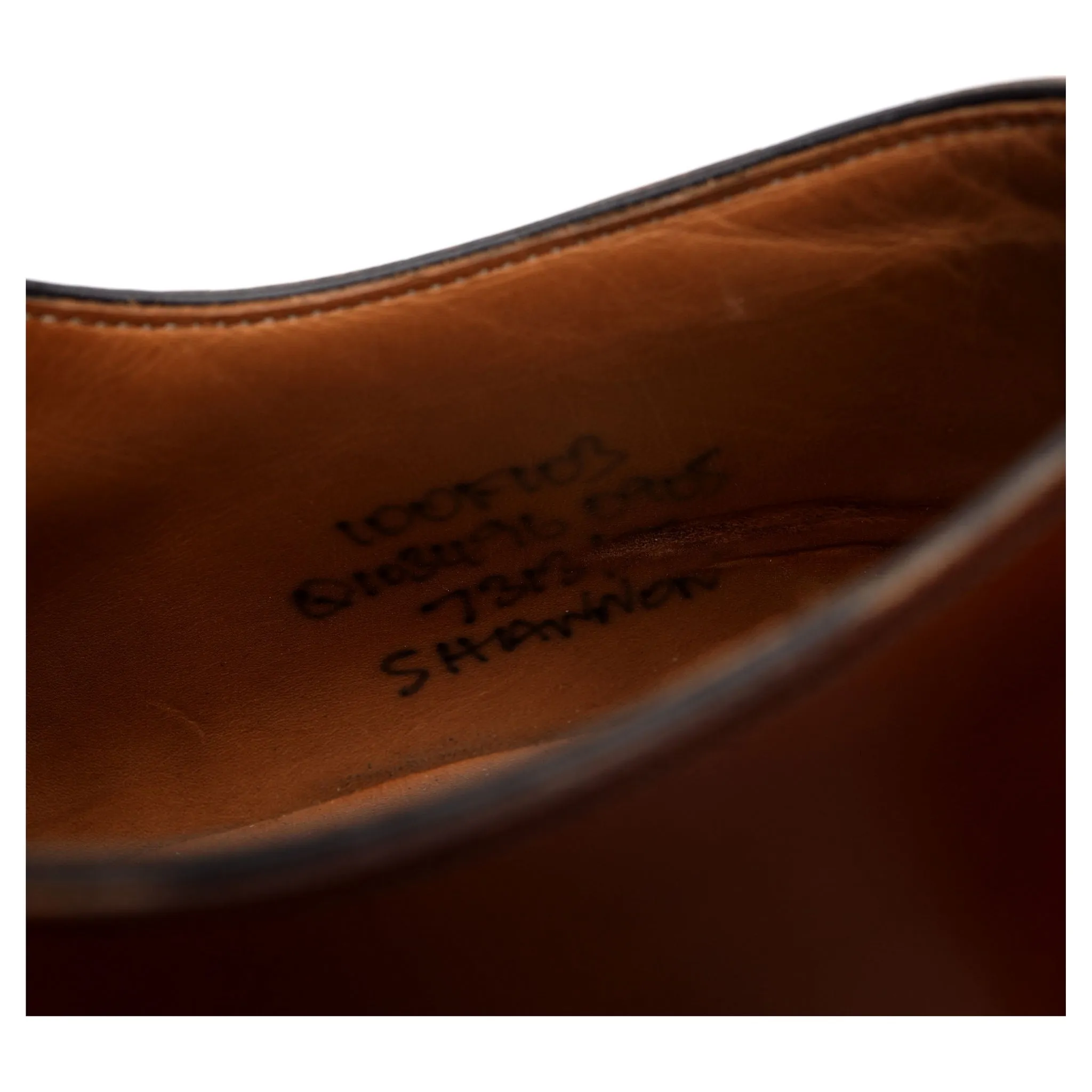 'Shannon' Tan Brown Leather Derby UK 10 F