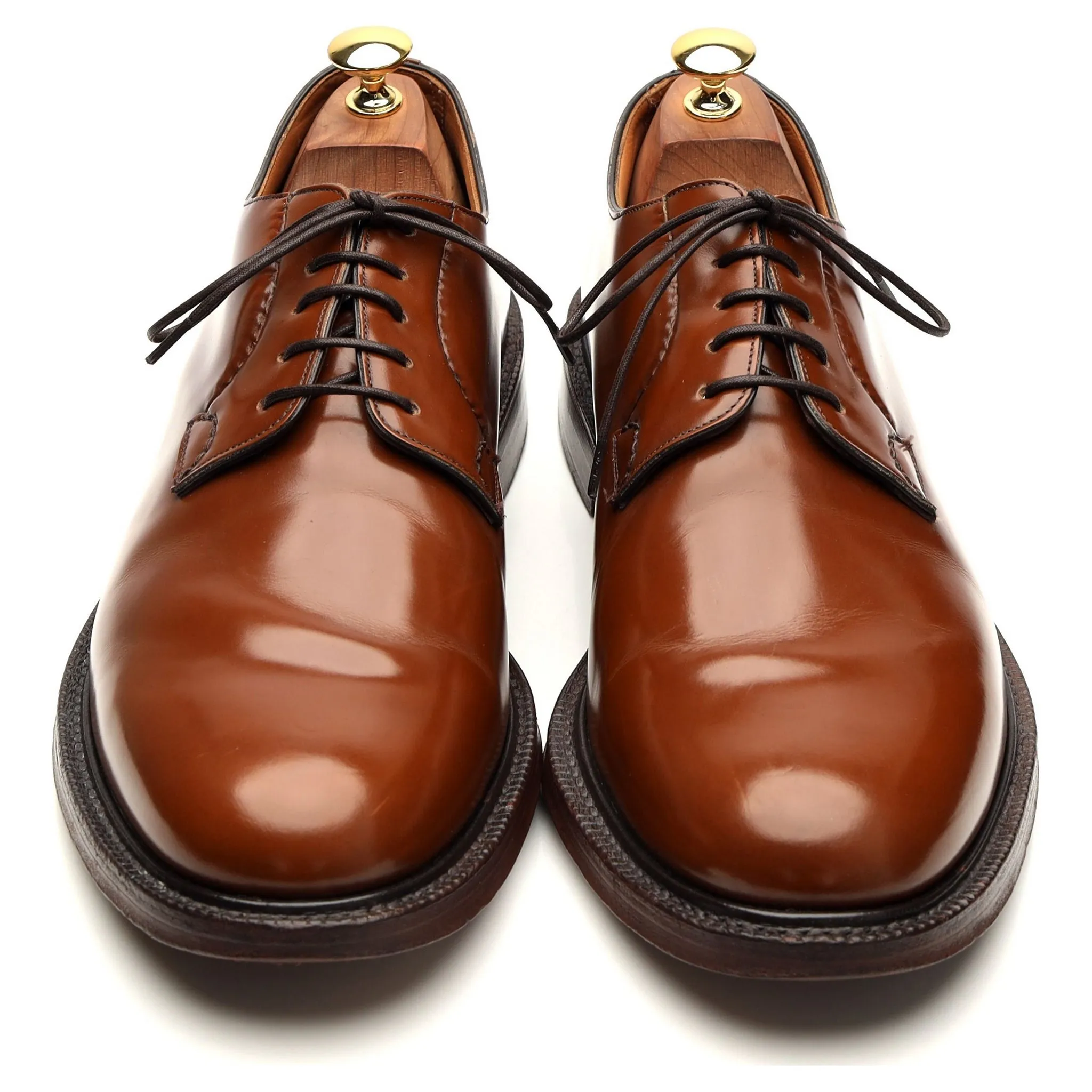 'Shannon' Tan Brown Leather Derby UK 10 F
