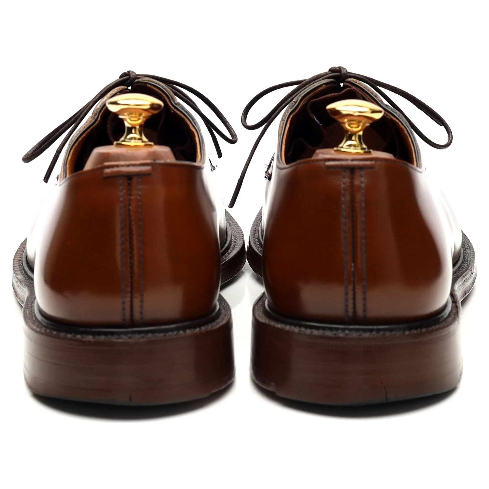 'Shannon' Tan Brown Leather Derby UK 10 F