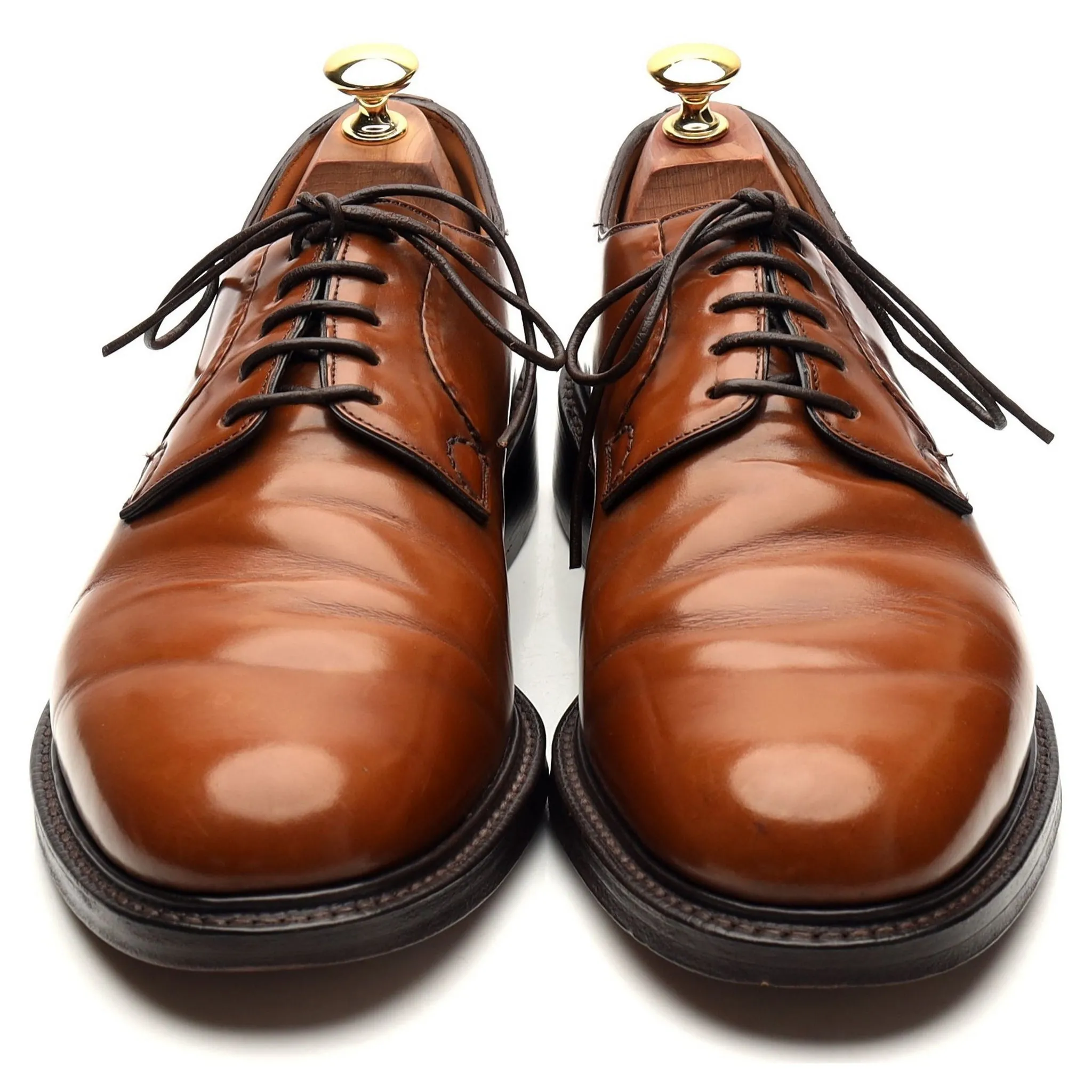 'Shannon' Tan Brown Leather Derby UK 8 G