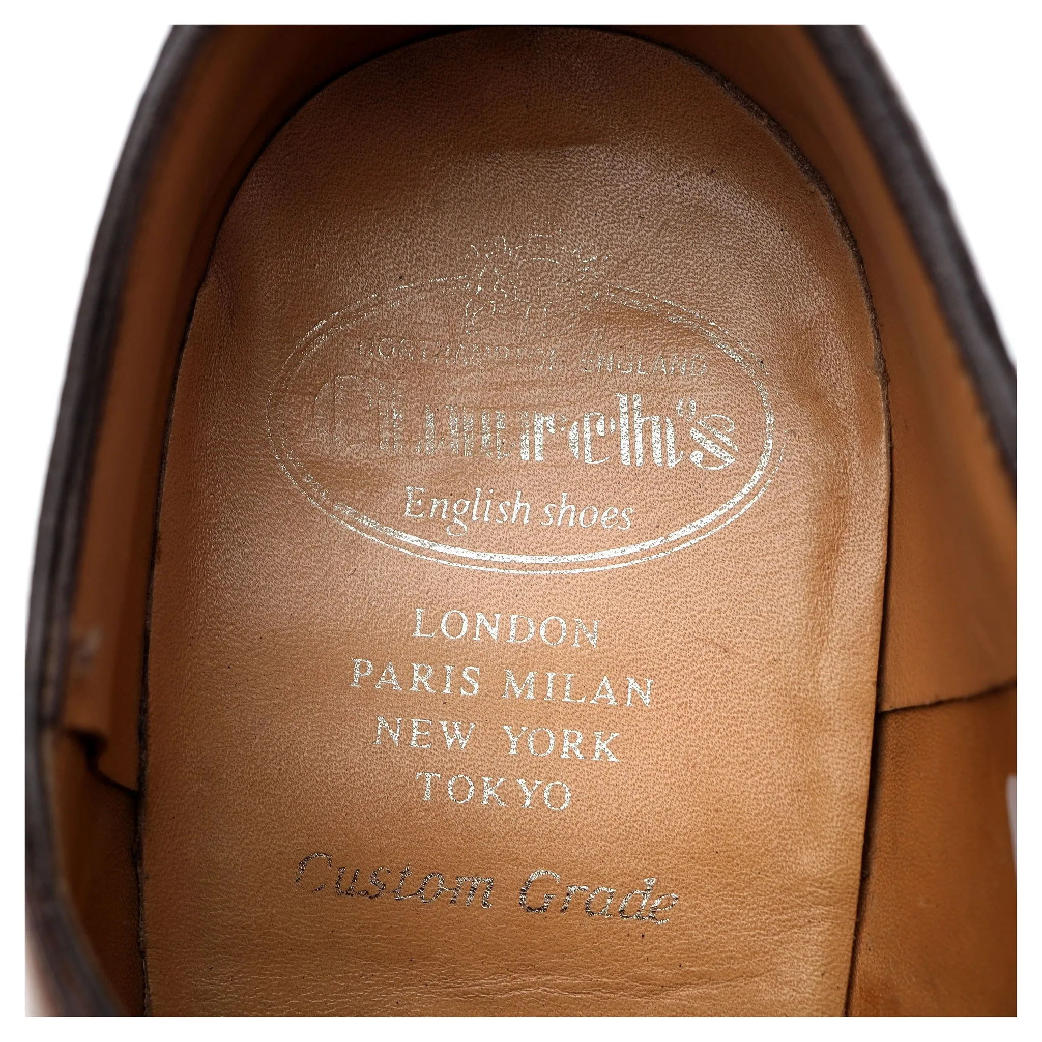 'Shannon' Tan Brown Leather Derby UK 8 G
