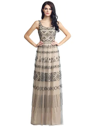 Shimmering Evening Dresses With Beadings