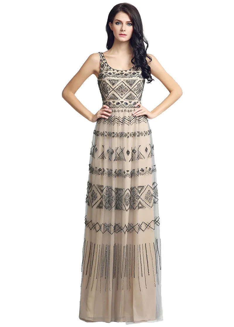Shimmering Evening Dresses With Beadings