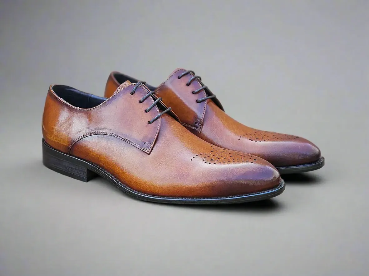 Signature Burnished Lace-up Derby
