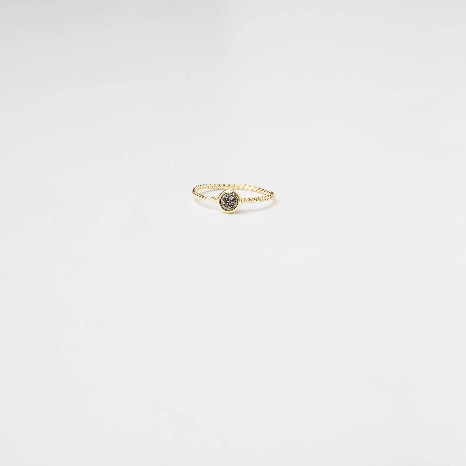 Silver Druzy Ring
