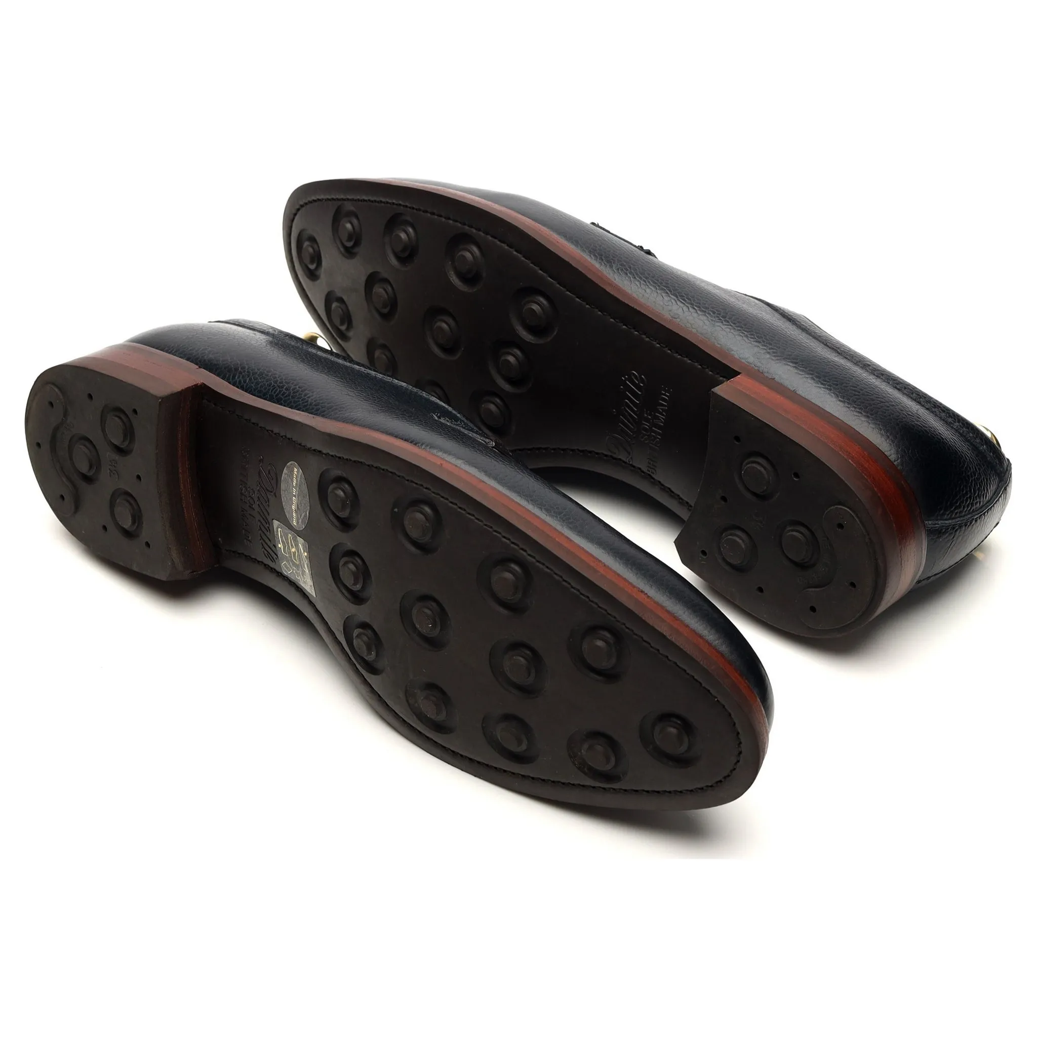 'Skye' Navy Blue Grain Leather Derby UK 9 F