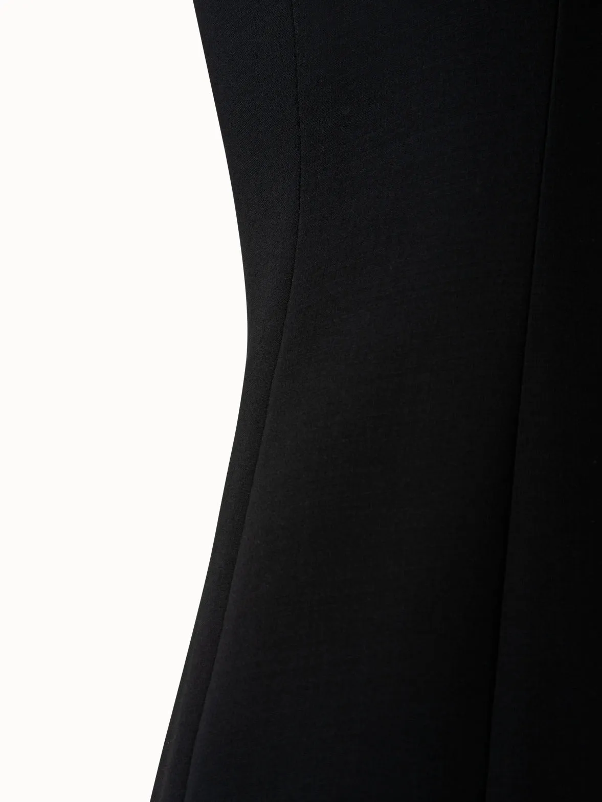 Sleeveless Double-Face Scoop Neck Sheath Dress