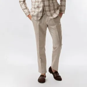 Slim Fit Trousers Beige