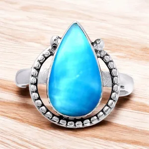 Smithsonite Solid 925 Sterling Silver Ring 9