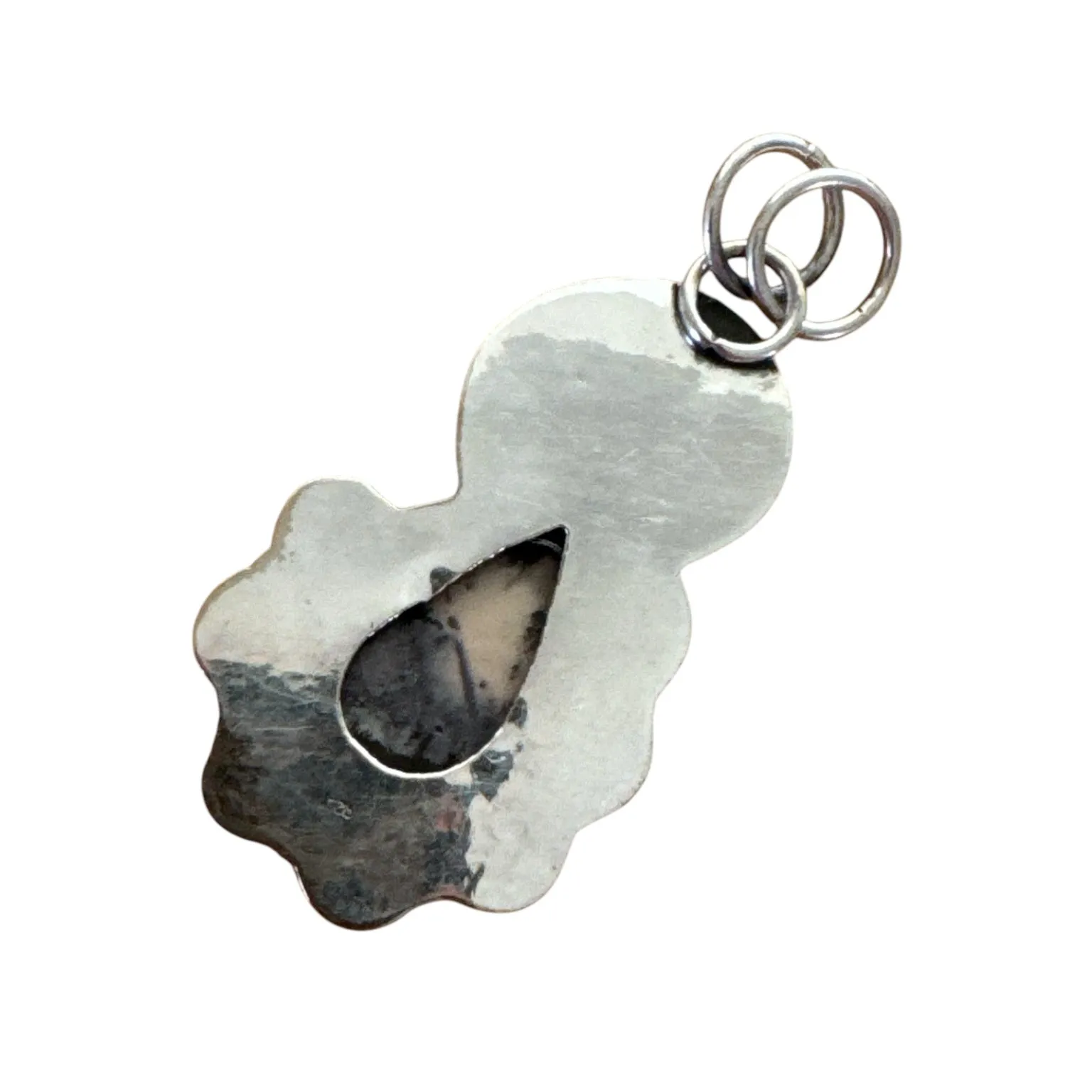 Snake Porcelain Jasper Solid 925 Sterling Silver Pendant
