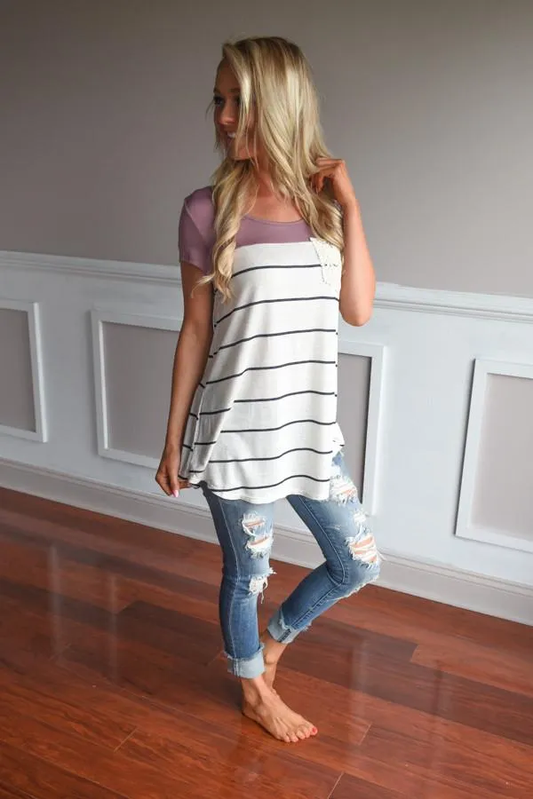 Soft and Sweet Top ~ Mauve
