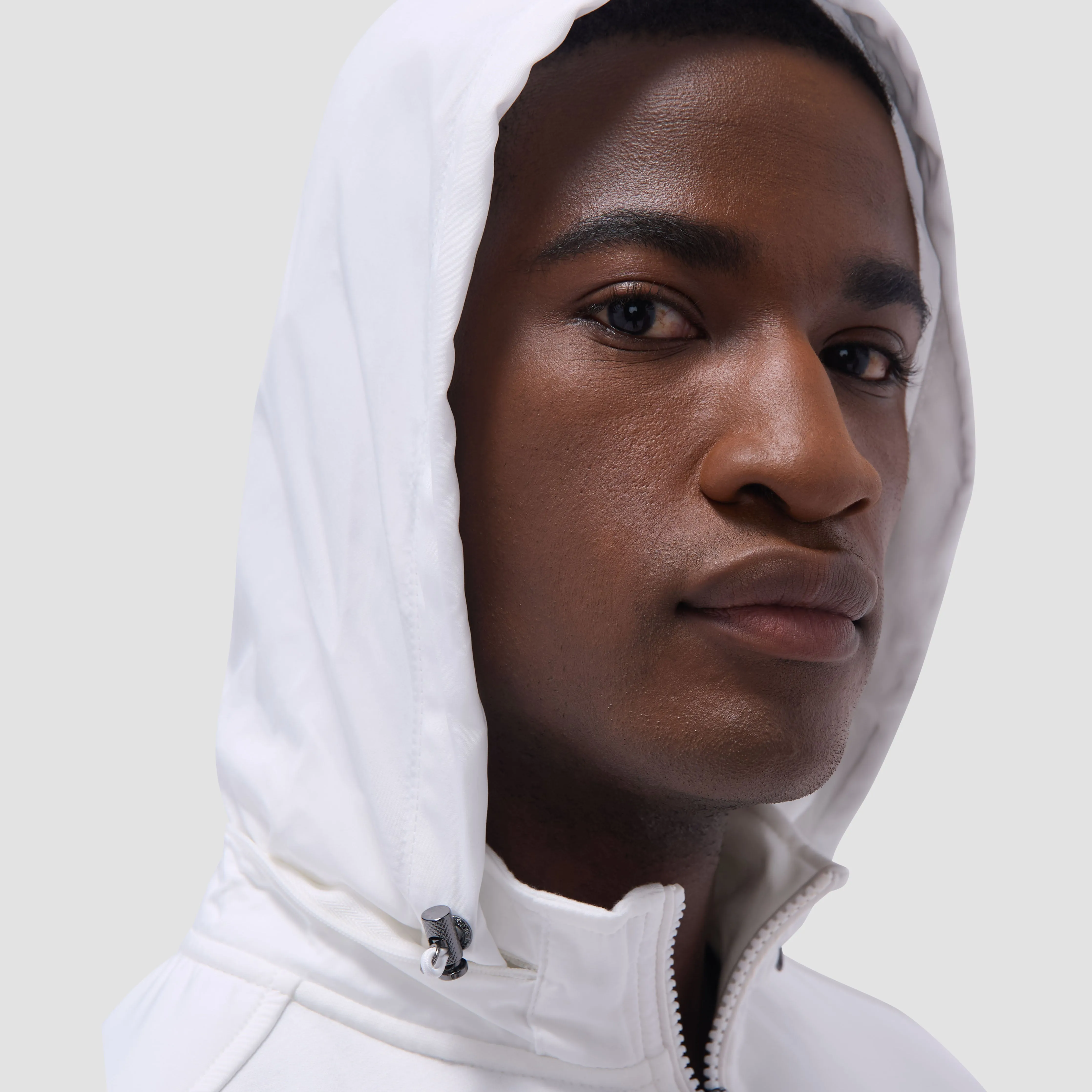 Soft Touch Solid Quarter-Zip Pullover With Hood