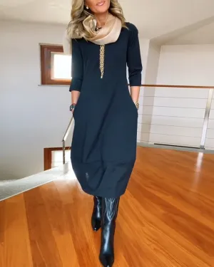 Sophia - Elegant Dress With Handmade Details