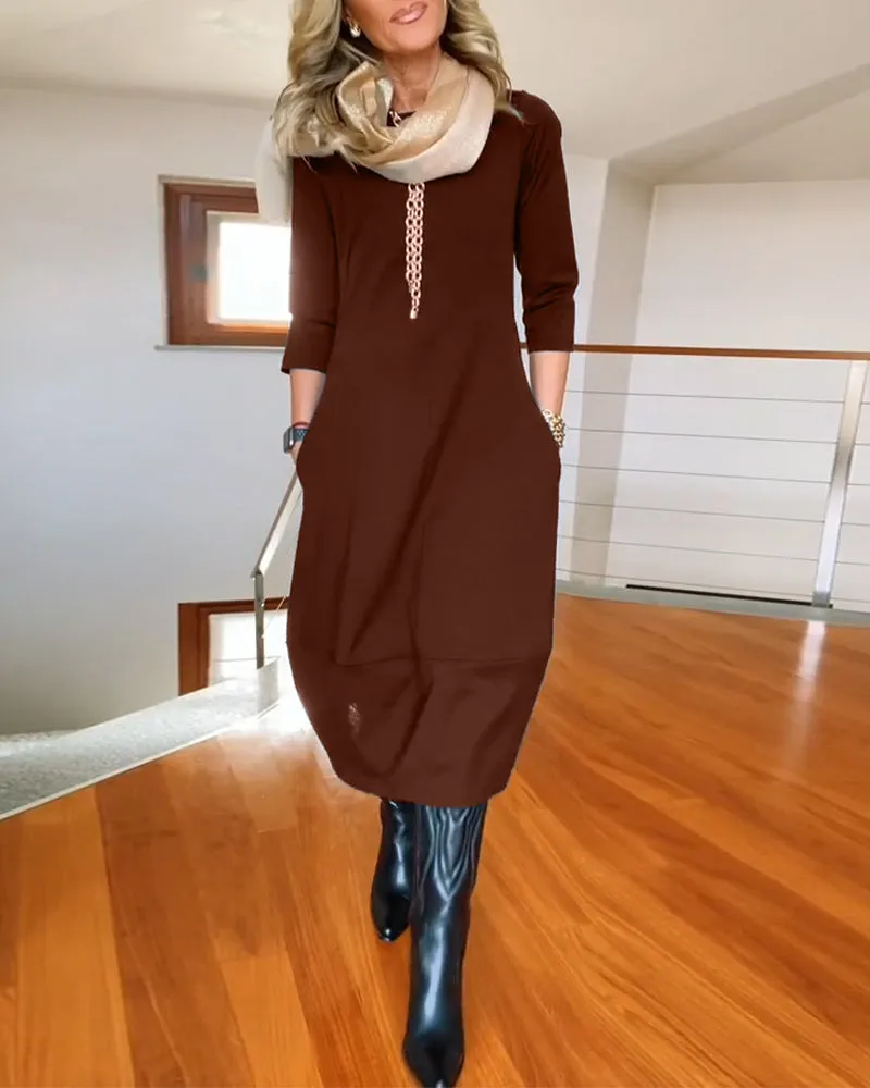 Sophia - Elegant Dress With Handmade Details