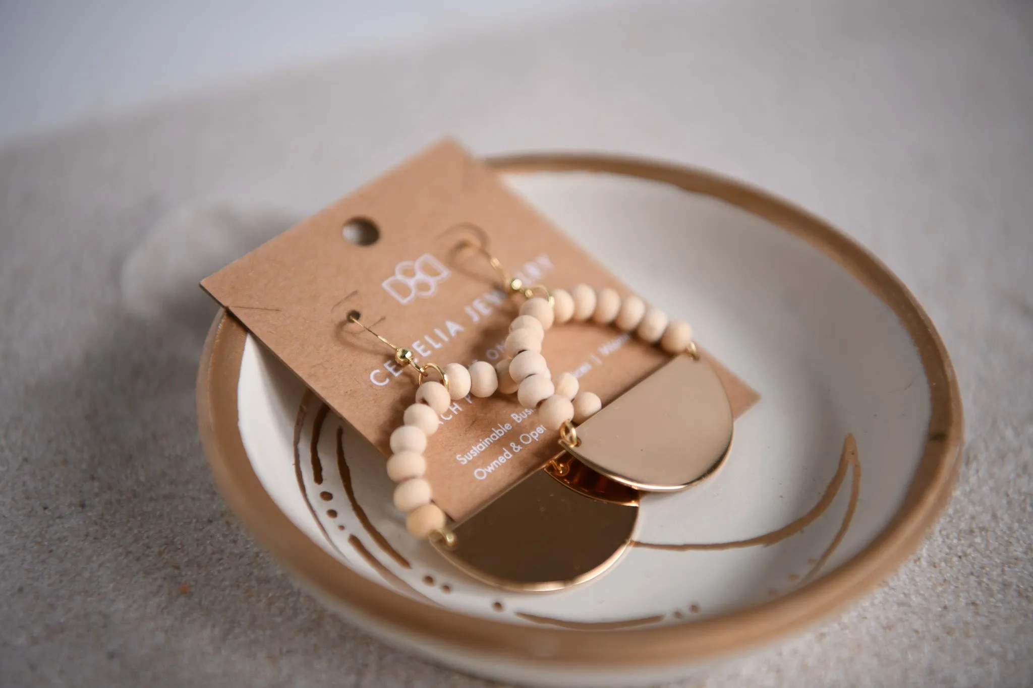 Soulshine Half Moon Gold-Plated Gemstone Hoop Earrings