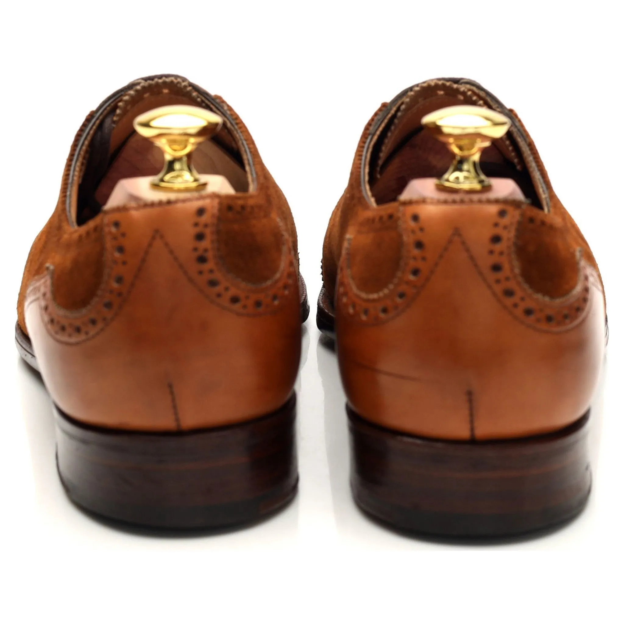 'Southwold' Tan Brown Leather / Suede Oxford UK 7 E