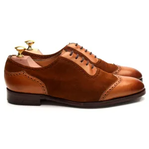 'Southwold' Tan Brown Leather / Suede Oxford UK 7 E
