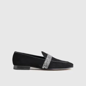 Statement Dress Loafers 1002 Black Suede