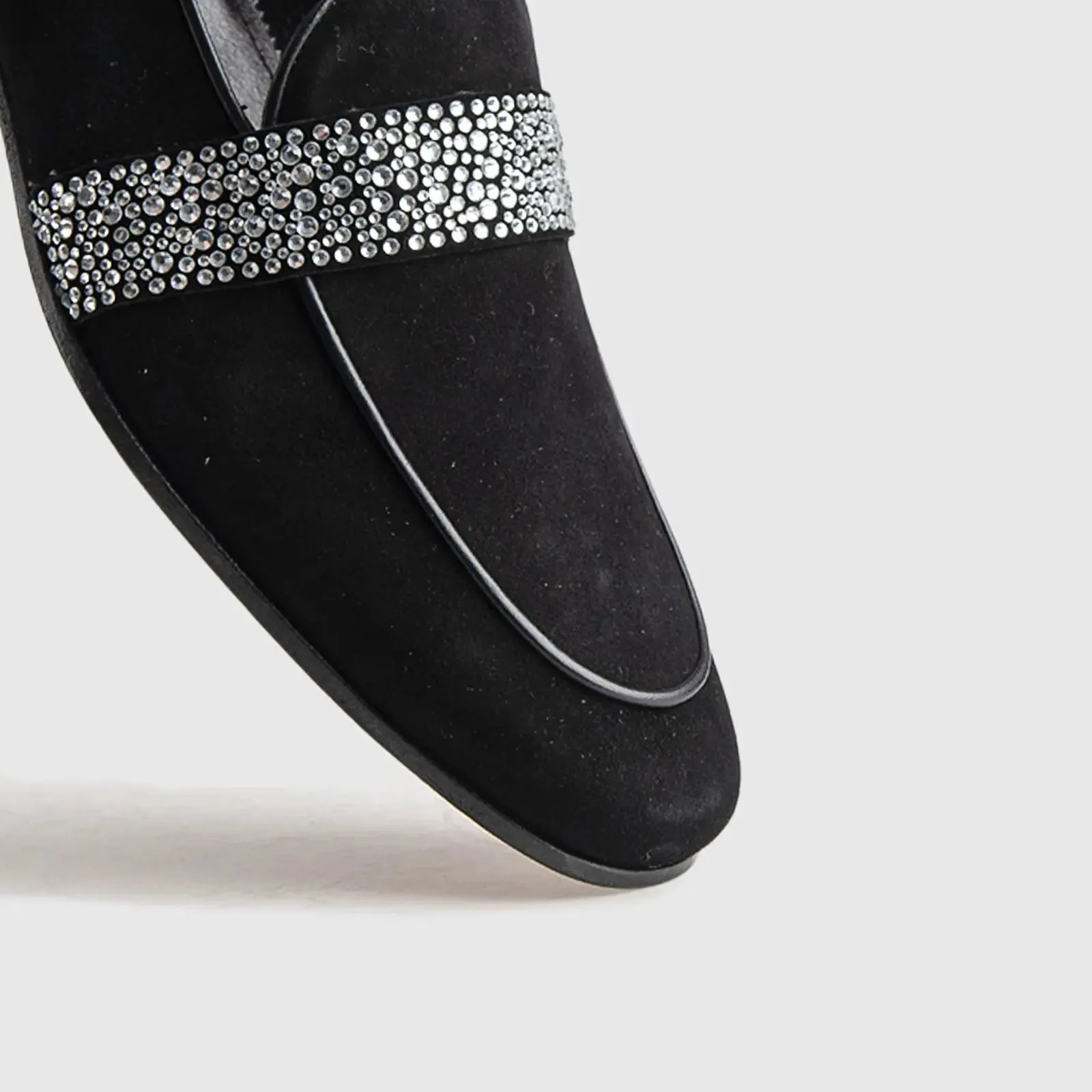 Statement Dress Loafers 1002 Black Suede