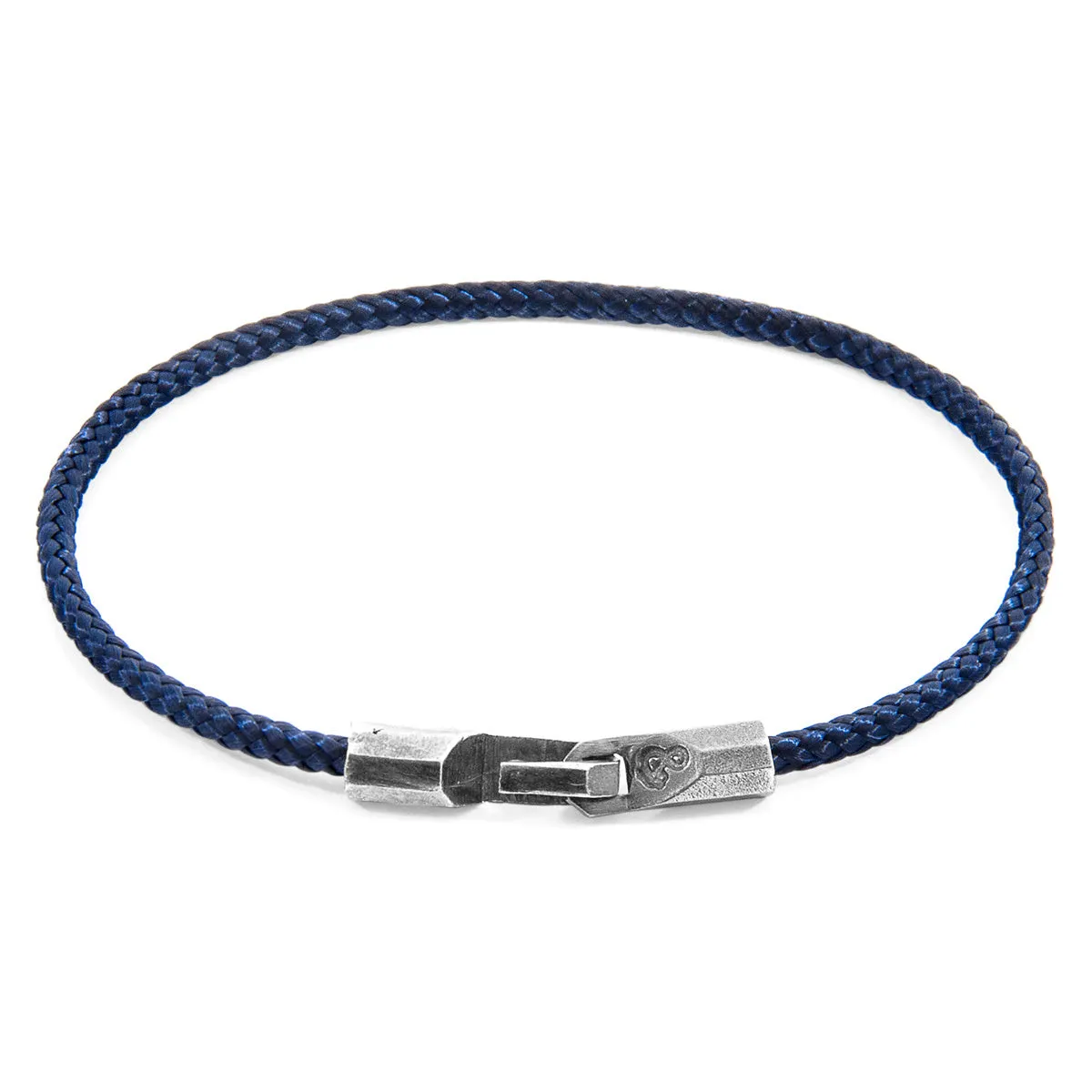 Sterling Silver Navy Cord Bracelet