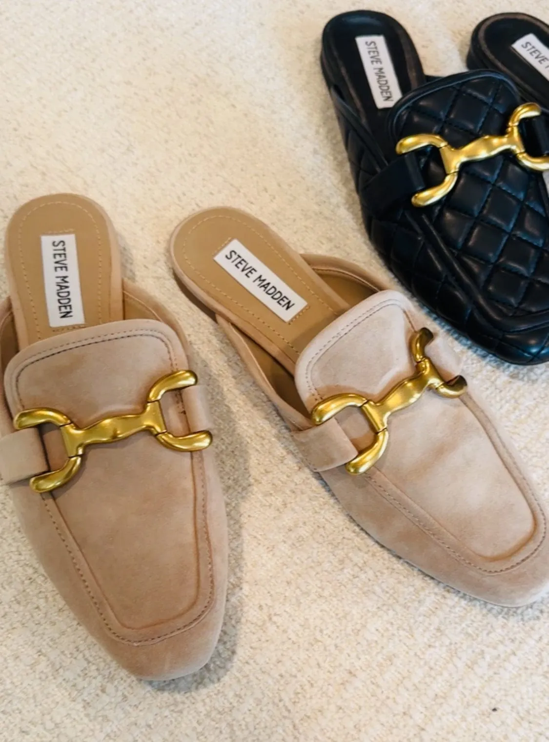 Steve Madden Fortunate Suede Loafers In Taupe