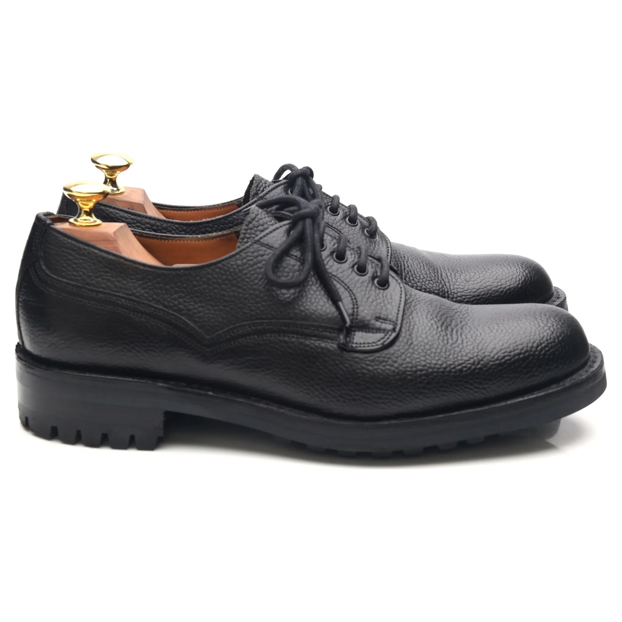 'Stour' Black Leather Veldtschoen Derby UK 7.5 F
