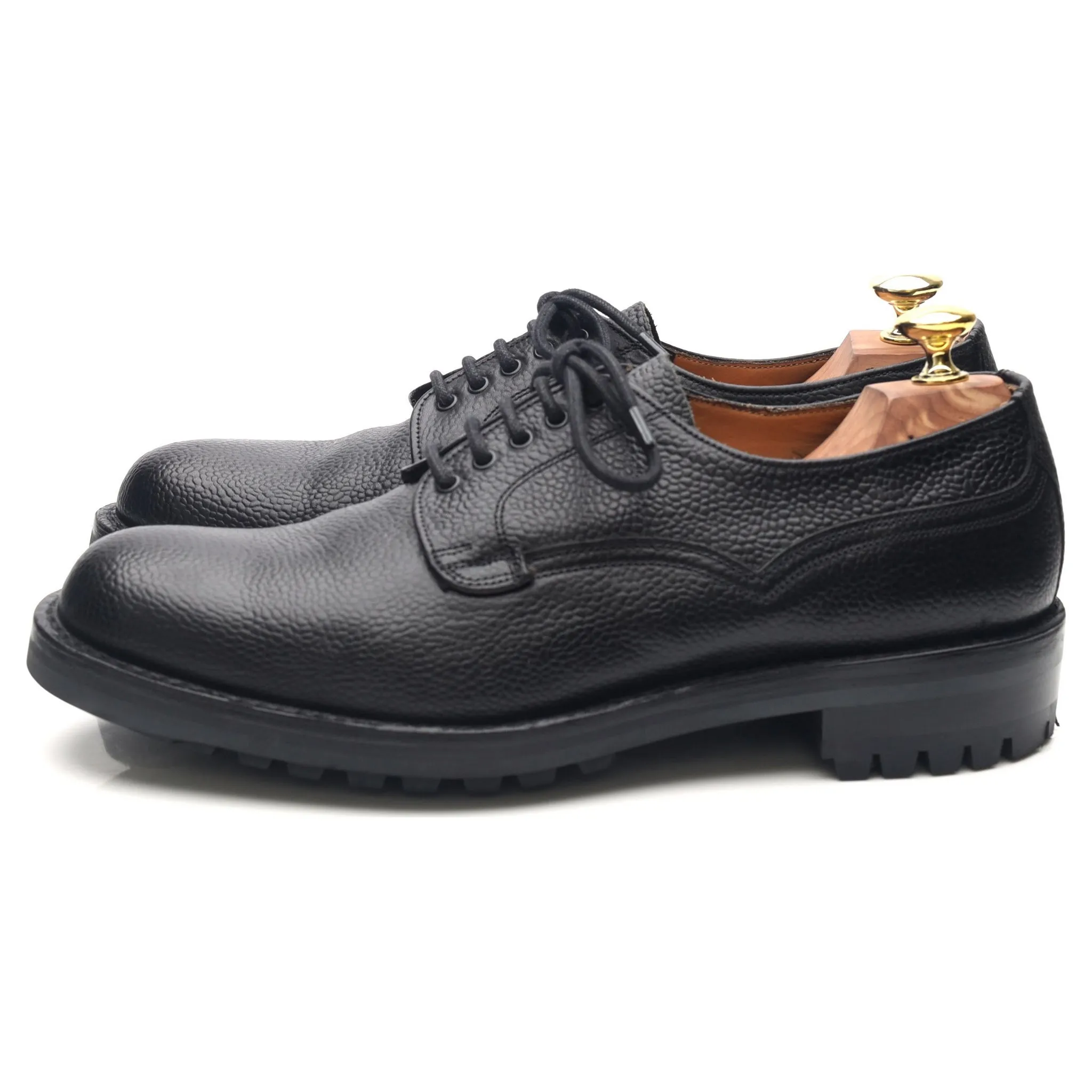 'Stour' Black Leather Veldtschoen Derby UK 7.5 F