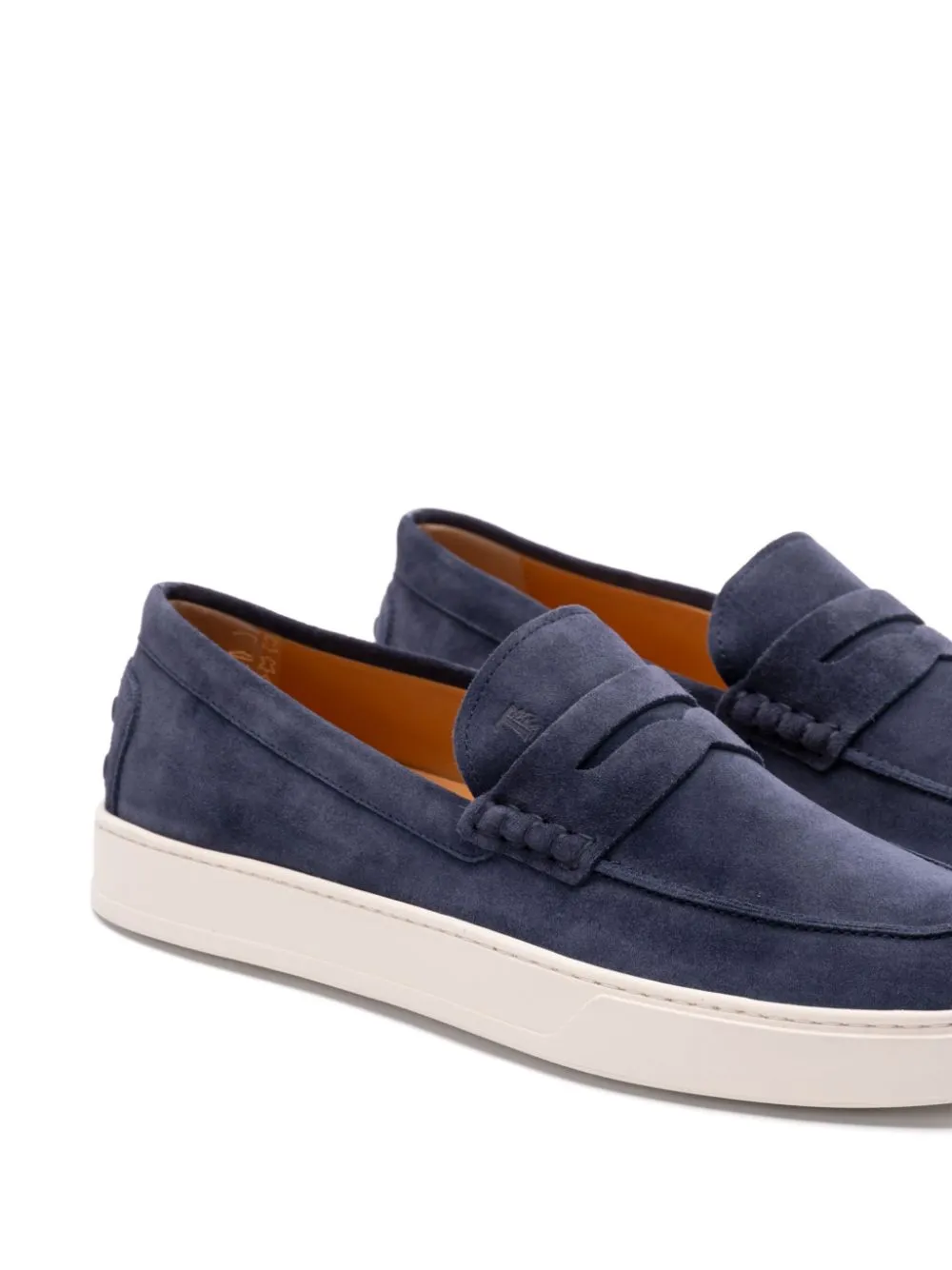 Suede leather loafers