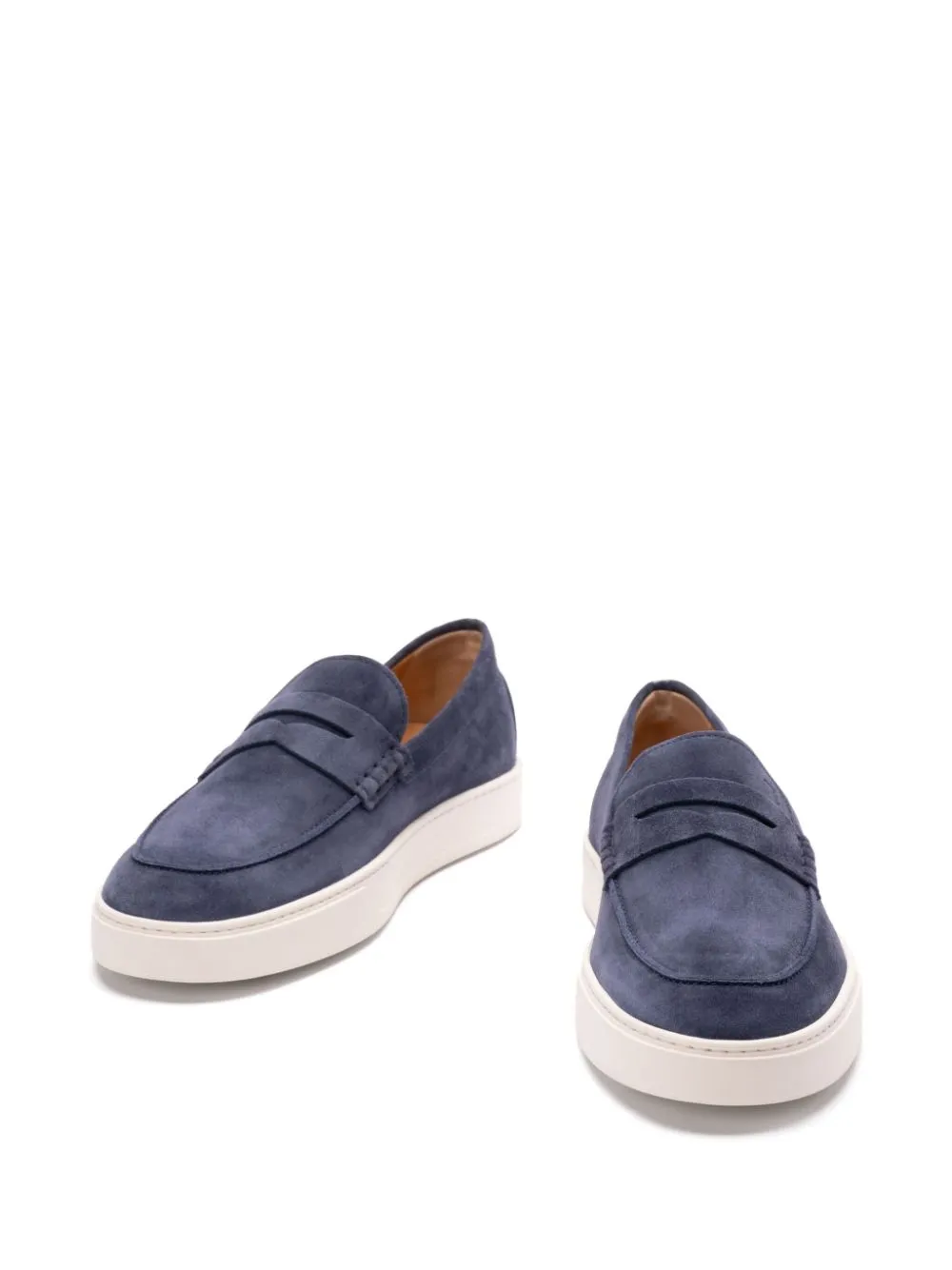 Suede leather loafers