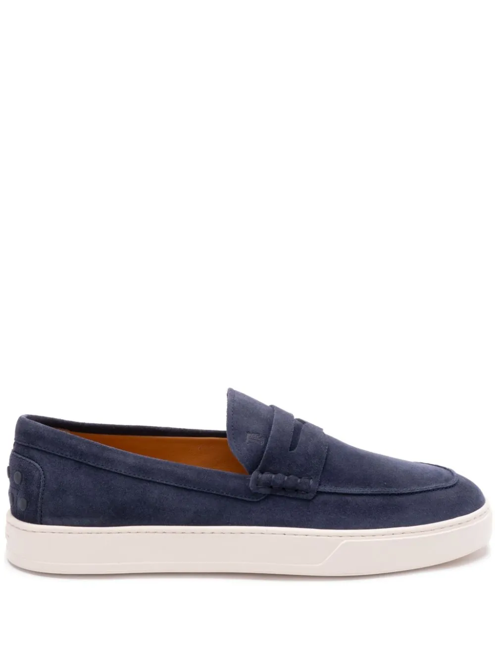 Suede leather loafers