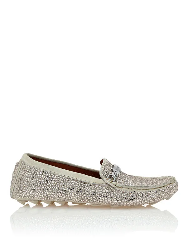 Suede Strass Moccasin
